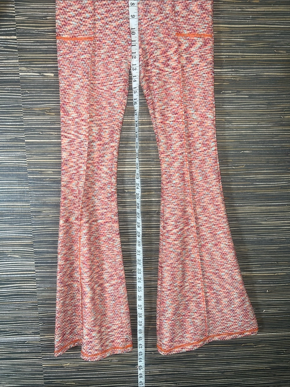 🆕 Free People Movement On it Flare Leggings Coral Pink Small Boho - Picture 12 of 16